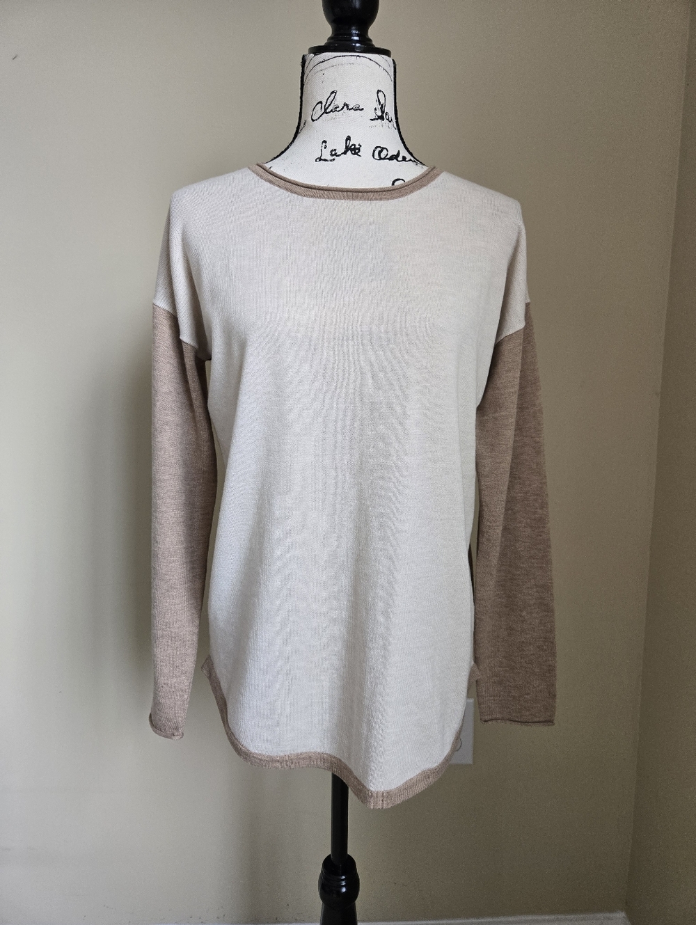 Smartwool Merino Wool Blend Sweater Womens M Lightweight Colorblock Pullover